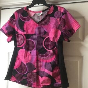 Scrubs top pinks blend